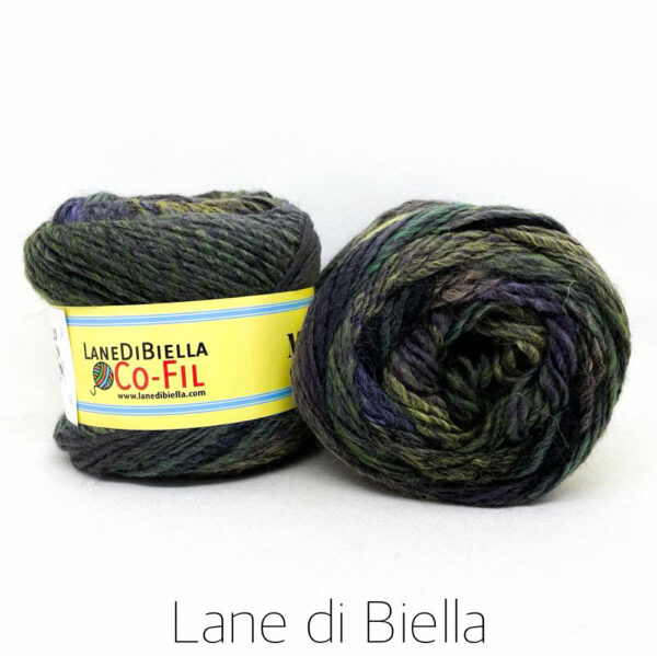 gomitolo misto lana acrilico esclusivi verdone viola oliva
